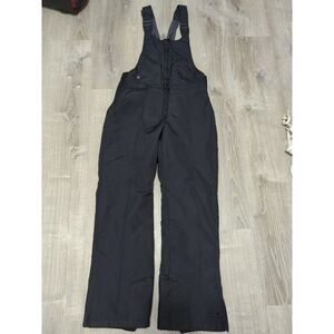 Polar Edge Silver Series Womens Black Insulated Ski Bib Overalls Size Medium!